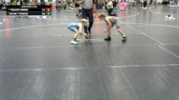 65 lbs Cons. Semi - **Mason Mimbs, Gamehouse Training Center vs Jacob **Tonitis, Unaffiliated