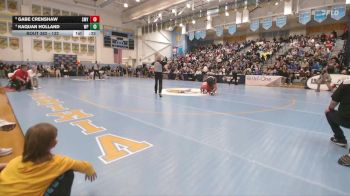 132 lbs 3rd Place Match - Gabe Crenshaw, Smyrna H S vs Kaquan Holland, William Penn H.S.
