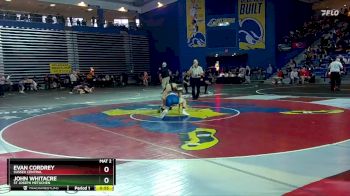 132 lbs Cons. Round 1 - John Whitacre, St Joseph Metuchen vs Evan Cordrey, Sussex Central