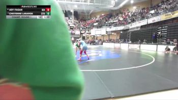 125 lbs Champ. Round 1 - Ady Fagan, Burden-Central Hs vs Cheyenne LaBarge, St. Francis HS