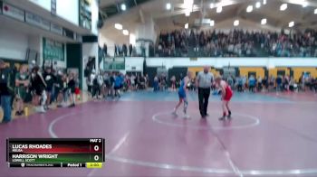 85 lbs Champ. Round 2 - Harrison Wright, Lowell Scott vs Lucas Rhoades, Melba