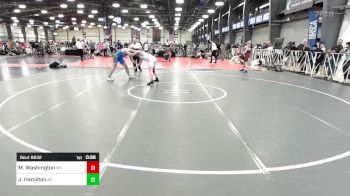 182 lbs Consi Of 8 #1 - Malaki Washington, WV vs Jaxon Hamilton, AZ