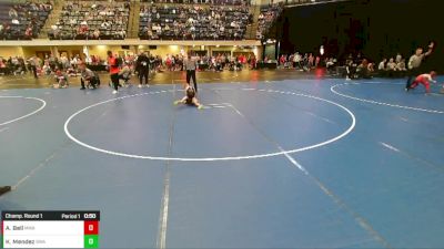 Boys 3rd-4th Grade - 53 Champ. Round 1 - Kain Mendez, Sebolt Wrestling Academy vs Alexander Bell, Moen Wrestling Academy