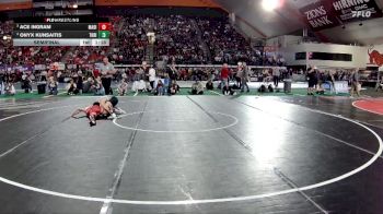 6A 144 lbs Semifinal - Ace Ingram, Madison vs Onyx Kunsaitis, Thunder Ridge