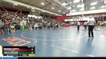 287 lbs Cons. Round 5 - Brian Carvalho, Terra Linda High School vs Braeden Carroll, Novato High School