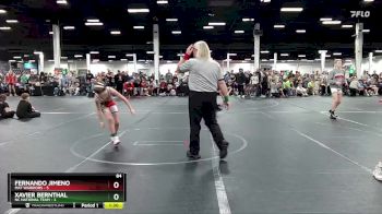 84 lbs Round 3 (8 Team) - Fernando Jimeno, Mat Warriors vs Xavier Bernthal, NC National Team