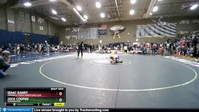 92 lbs Semifinal - Izick Cooper, Washington vs Isaac Gandy, Ferndale Force Wrestling Club