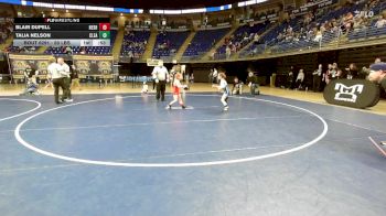 50 lbs Semifinal - Blair Dupell, Neshaminy vs Talia Nelson, Clearfield