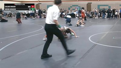 84 lbs Semifinal - Caleb Swain, McDonald Wrestling Academy vs Kevin Wojcik, Yale Street