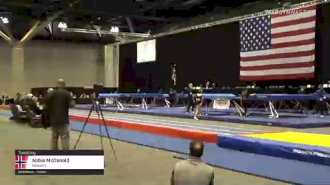 Abbie McDonald - Tumbling, Wasatch - 2021 USA Gymnastics Championships