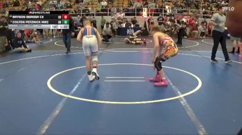 100 lbs Champ. Round 1 - Bryson Berger C6, Ohio Heroes vs Colton Petznick NW2, Edison Charger Wrestling Club