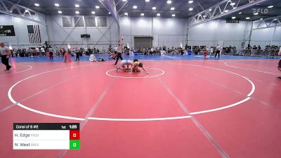 140 lbs Consi Of 8 #2 - Hunter Edge, Frost Gang vs Nolan West, Brevard Fca