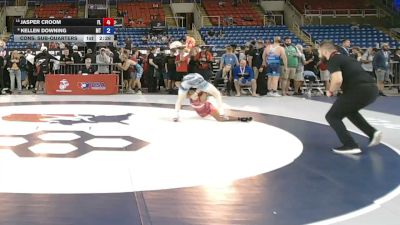 132 lbs Cons. Sub-quarters - Jasper Croom, Florida vs Kellen Downing, Montana