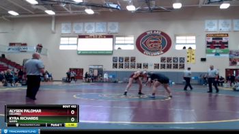 165 lbs 1st Place Match - Kyra Richards, Nampa vs Alysen Palomar, Columbia