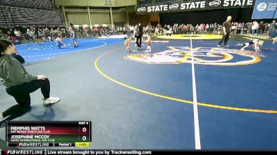 30-34 lbs Round 3 - Memphis Watts, Mat Demon Wrestling Club vs Josephine McCoy, Askeo International Mat Club