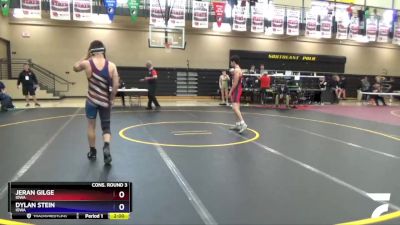 138 lbs Cons. Round 3 - Jeran Gilge, Iowa vs Dylan Stein, Iowa