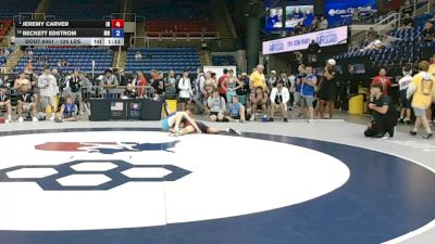 126 lbs Champ. Rd Of 16 - Jeremy Carver, Indiana vs Beckett Edstrom, Minnesota