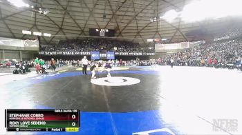 Girls 3A/4A 135 Cons. Round 2 - Roxy Love Sedeno, Sumner (Girls) vs Stephanie Corro, Marysville Getchell (Girls)