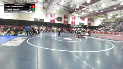 135 lbs Champ. Round 3 - Jolene Aguilar, Santa Ana Valley vs Alexandra Espinosa, Palm Desert