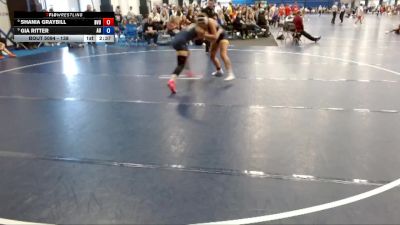 138 lbs Cons. Round 1 - Shania Graybill, Buena Vista vs Gia Ritter, Augustana (IL)