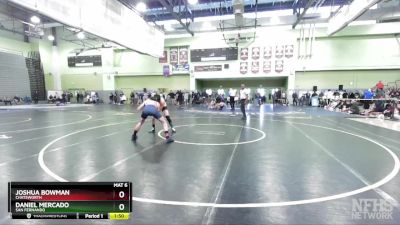 144 lbs Quarterfinal - Joshua Bowman, CHATSWORTH vs Daniel Mercado, SAN FERNANDO