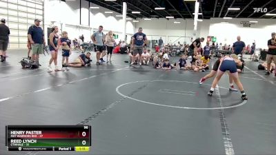 96 lbs Round 5 (6 Team) - Reed Lynch, CTWHALE vs Henry Paster, Mat Warriors Red