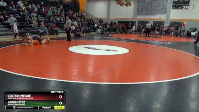 N-18 lbs Round 3 - Colton Meade, Spartan Wrestling Club vs Jaxon Bitz, Hammerin Hawks