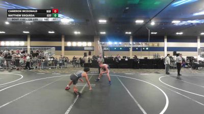 126 lbs Consi Of 64 #2 - Cameron McDonald, MAW Wrestling Academy vs Matthew Esqueda, Ocrtc