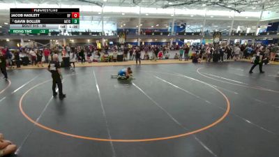 98 lbs Champ. Round 2 - Jacob Haslett, Unattached vs Gavin Boller, Unattached