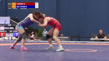 53 kg Semifinal - Dominique Parrish, USA vs Bolortuya Bat Ochir, MGL