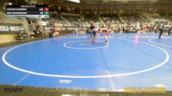 105 lbs 5th Place - Colton Zabinski, Backyard Brawlers North vs Ben Howenstein, Powerhouse Wrestling Club