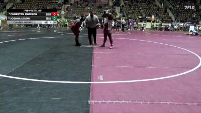 6A 285 lbs Champ. Round 2 - Joshua Dixon, Park Crossing High School vs Chresten Johnson, Benjamin Russell