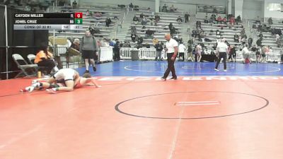 138 lbs Consi Of 32 #1 - Cayden Miller, FL vs Jonel Cruz, MA
