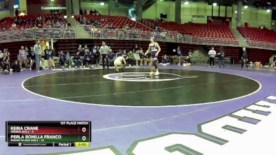 105 lbs Finals (2 Team) - Perla Bonilla Franco, Grand Island Girls vs Keira Crane, Minden Girls