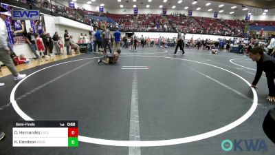 49 lbs Semifinal - Orlando Hernandez, Lone Grove Takedown Club vs Keller Goodson, Rough Riders