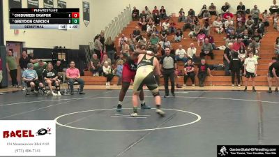 Boys-285 lbs Semifinal - Greydon Carcich, Brower`s Brawlers vs Chidumebi Okafor, Nick`s Knights