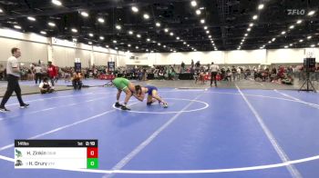 141 lbs C Of 16 #1 - Hayden Zinkin, Cal State Bakersfield vs Haiden Drury, Utah Valley