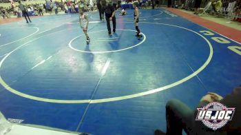 46 lbs Semifinal - Kamden Peters, Harrah Little League Wrestling vs Jagger Simpson, Cushing Tigers