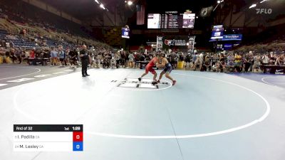 157 lbs Rnd Of 32 - Isaac Padilla, CA vs Miles Lesley, GA