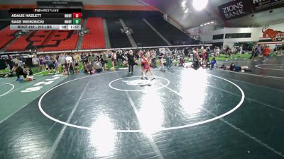 125 lbs Champ. Round 5 - Adalie Hazlett, Montana vs Sage Wierzbicki, Montana
