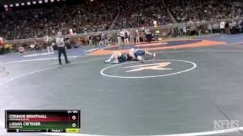 D1-190 lbs Cons. Round 1 - Connor Brintnall, Hudsonville HS vs Logan Criteser, Dakota HS