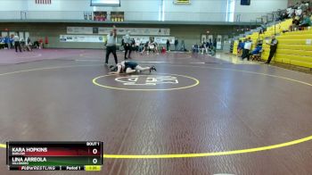 115 lbs Champ. Round 1 - Kara Hopkins, Barlow vs Lina Arreola, Hillsboro