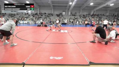 95 lbs Rr Rnd 1 - Mia Williams, The Hunt Wrestling Club Black vs Jackson Mahoney, Micky's Minions Blue