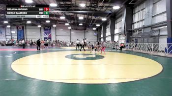 100 lbs Rr Rnd 2 - Breanna Higgins, BHWC | Florida Supreme Girls vs Nicole Davidson, East Rowan Wrestling Club