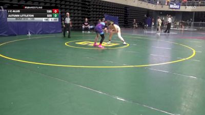 125 lbs 3rd Place - J C Allis, Towanda vs Autumn Littleton, Harrington