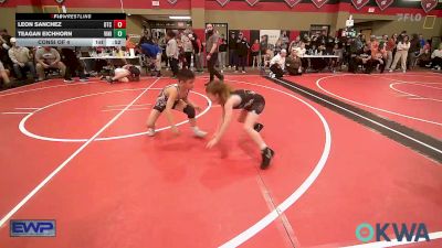 61 lbs Consi Of 4 - Leon Sanchez, Owasso Takedown Club vs Teagan Eichhorn, Vinita Kids Wrestling