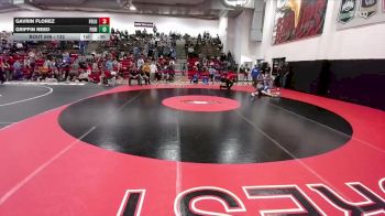 132 lbs Cons. Round 4 - Gavrin Florez, Fort Lupton vs Griffin Reed, Palmer Ridge