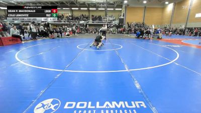 120 lbs Round Of 16 - Sean P. MacDonald, Longmeadow vs Cole Lemovitz, Ponaganset
