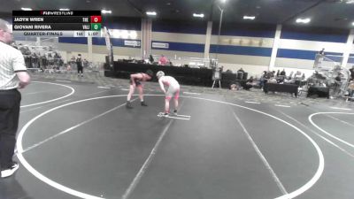 126 lbs Quarterfinal - Jadyn Wren, The Valley WC vs Giovani Rivera, Valiant College Prep