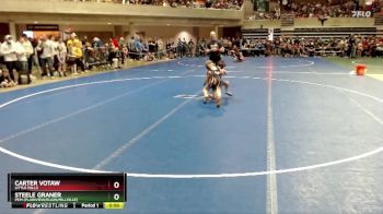 61 lbs Cons. Round 1 - Carter Votaw, Little Falls vs Steele Graner, PEM (Plainview/Elgin/Millville)
